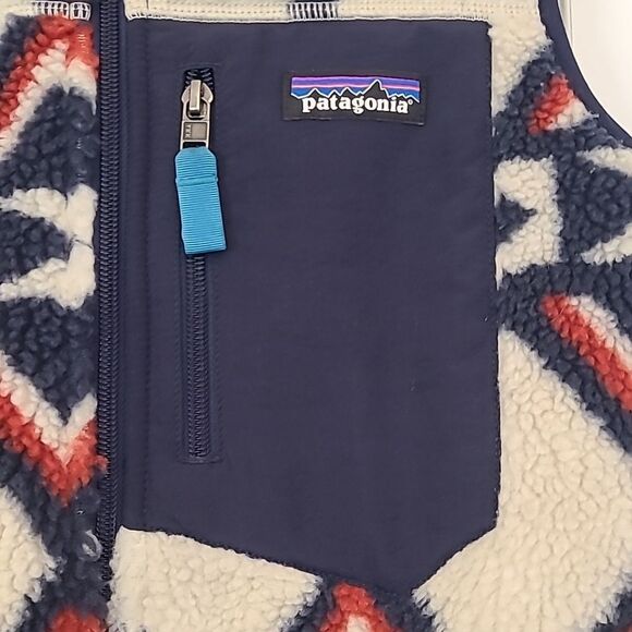PatagoniaClassic Retro-X Fleece Vest Rare Brass Hawk Print Women's Size XS - Picture 4 of 12